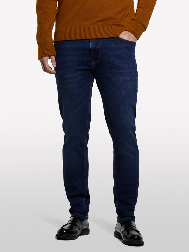 Bluejeans im Skinny Fit Style 73 - skinny fit jeans für herren - Dunkelblau | Sisley image number 3